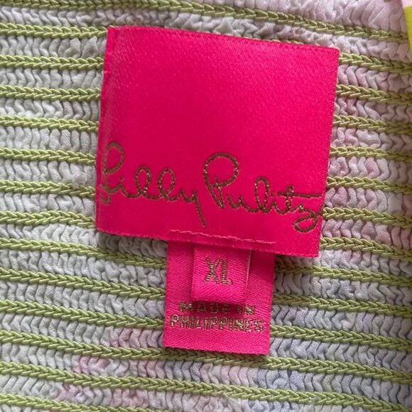 Lilly Pulitzer Rivera Midi Dress, Smocked Top, XL - Picture 5 of 9